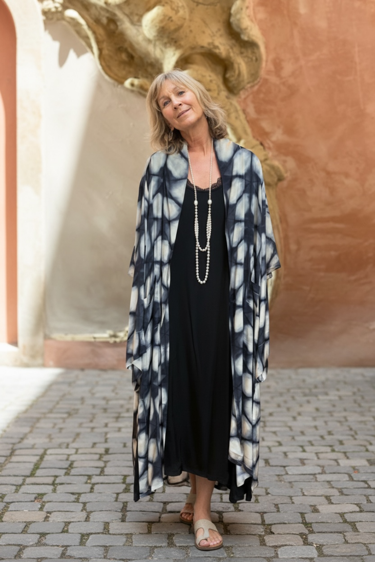 Jurk en lange kimono Thanny